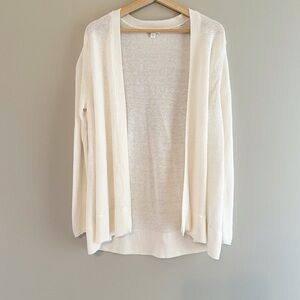 J Jill Linen Blend Knitted Lightweight Cardigan